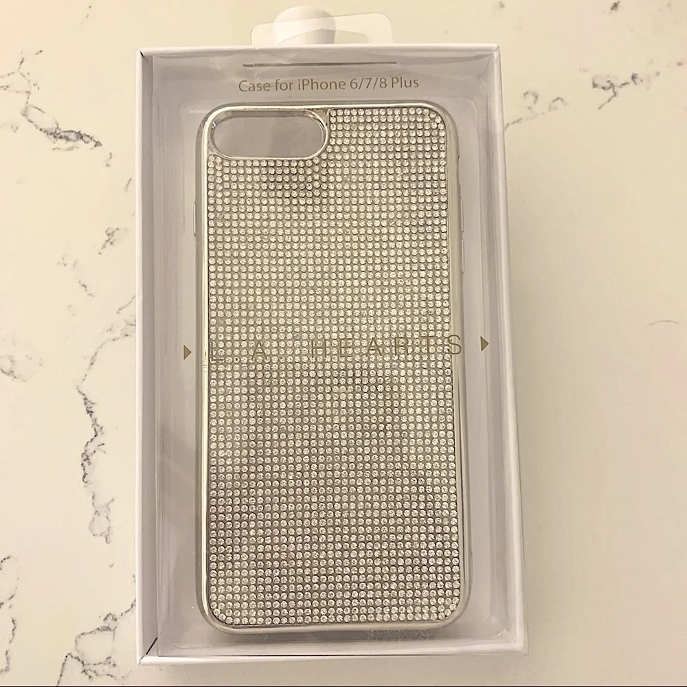 LA Hearts Sparkly iPhone Case for 6+ 7+ and 8+